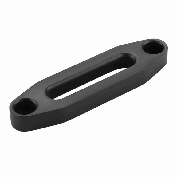 Xirurus 6 Inches / 15.24 cm Black Aluminum Hawse Fairlead for Synthetic Winch Rope Cable ATV UTV, Weather-Resistant Off-Road Recovery Towing Accessories