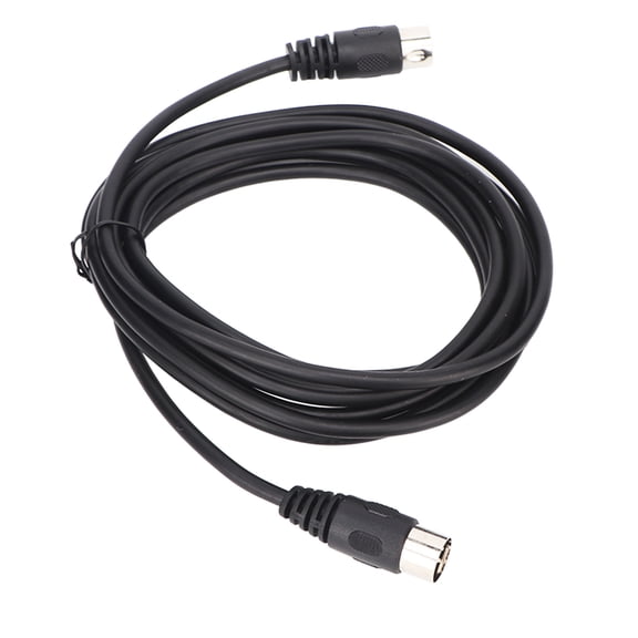 Xirurus 6 Pin DIN Cable Male to Male Plug and Play Pro Sound Signal Extension Cord for Digital Audio Devices, 3 Meters / 9.8ft