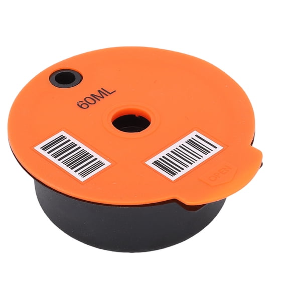 Xirurus 60ML Refillable Coffee Capsule Pod Reusable Coffee Filter Cup for Bosch Tassimo Machine, Eco-Friendly Silicone Lid Design (2.03 fl oz / 60ML)