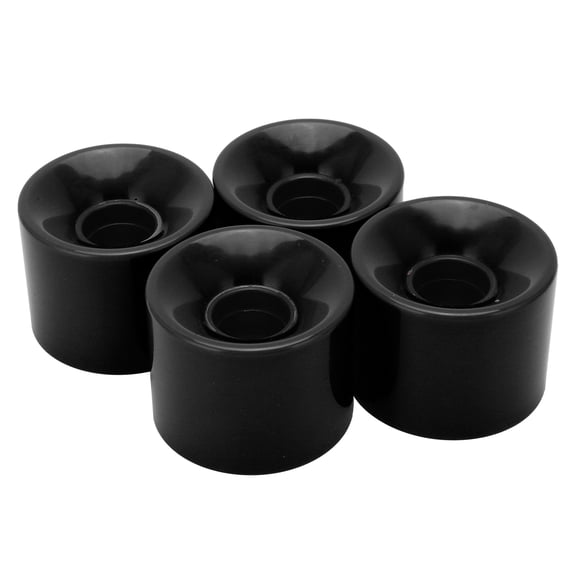 Xirurus 60x45mm Skateboard Wheels 78A Longboard Cruiser Wheels Heavy Duty Polyurethane Wheels for Smooth Skateboarding Replacement Parts Black Premium Set 4 Pack