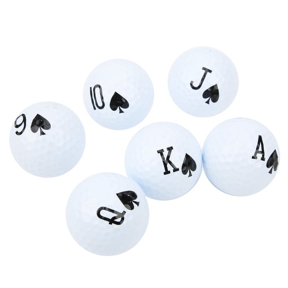 Xirurus 6Pcs Long Distance Golf Balls Double Layer Swinging Practice Balls for Golf Game