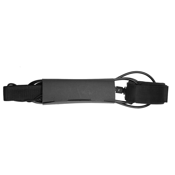 Xirurus 6ft (1.83m) 5.5mm Premium TPU Surfing Ankle Leash with Double Stainless Steel Swivels Anti-Tangle Paddle Board Leg Rope for Short Long Boards Black