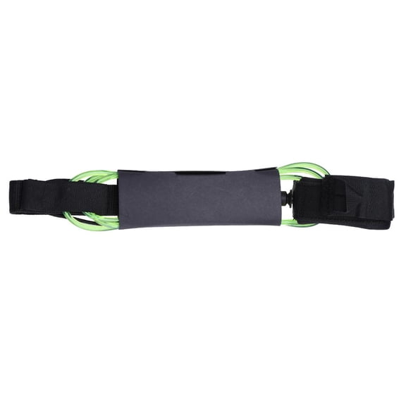 Xirurus 6ft (1.83m) 5.5mm Premium TPU Surfing Ankle Leash with Double Stainless Steel Swivels Anti-Tangle Paddle Board Leg Rope for Short Long Boards Transparent Green