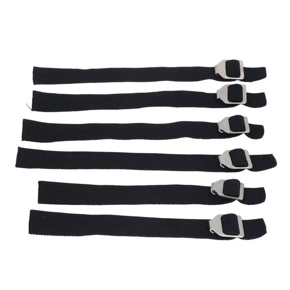Xirurus 6pcs Catcher Shin Guard Straps Professional Breathable Stretchy Adjustable Baseball Softball Leg Guards with Rustproof Metal Buckles (12 inches / 30.48 cm)
