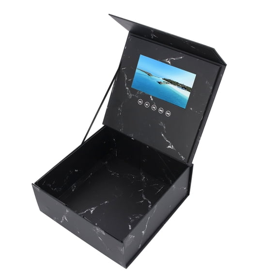 Xirurus 7 Inch LCD Display Video Greeting Card Present Box, Wedding Invitation Electronic Gift Box, DIY Video Pictures Memory Box (7 Inch / 17.78 cm)