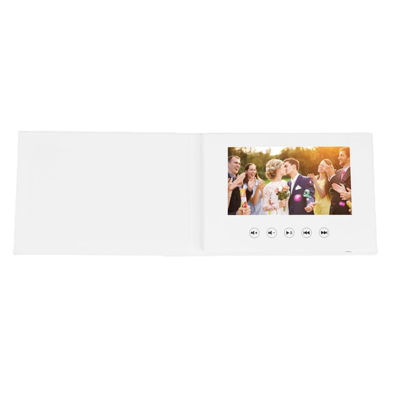 Xirurus 7 Inch Screen Video Greeting Card 720P HD Customizable Video Playback Electronic Video Brochure Built-In 4GB Memory For DIY Wedding Xmas Digital Photo Frame With Type-C Interface
