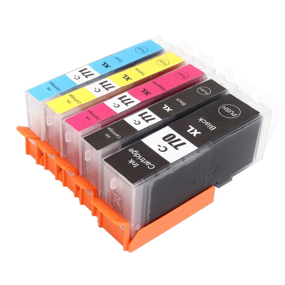 Xirurus 770 771 Ink Cartridge Set Combo, High Yield Black and Color Replacement Printer Ink for PIXMA MG5770 MG6870 MG7770 TS5070 TS6070 TS8070, 5-Pack (10 inches / 25.4 cm)
