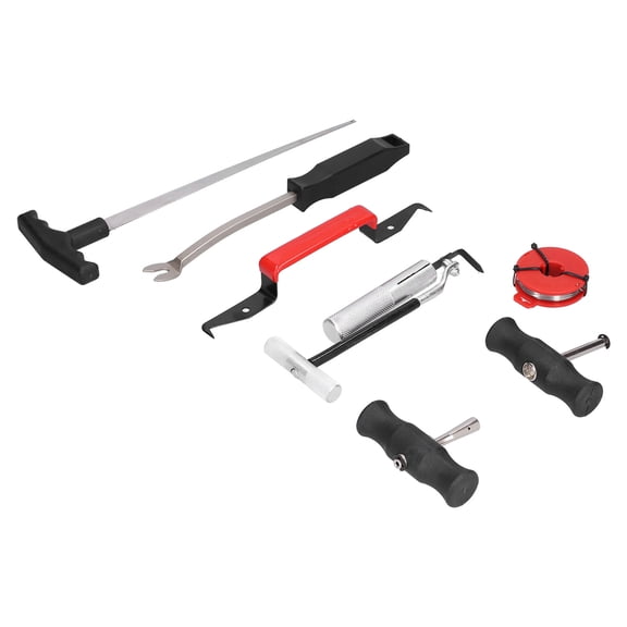 Xirurus 7pcs Windshield Remover Kit Professional Auto Glass Cutter Windscreen Removal Tool Set for Cars Light Trucks with Wire Handles Piercing Awl and Scraper (15.75 inches / 40.0 cm) [cite: 7, 10]