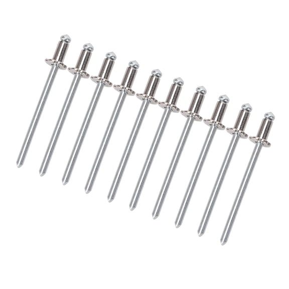 Xirurus 8 Pieces Rose Shaped Aluminum Rustproof Rosette Rivets for Cars, Dash Board Replacement Hardware Fasteners for AMC VIN Door Tag All Vehicles Silver Color (0.37 inches / 9.4 mm)