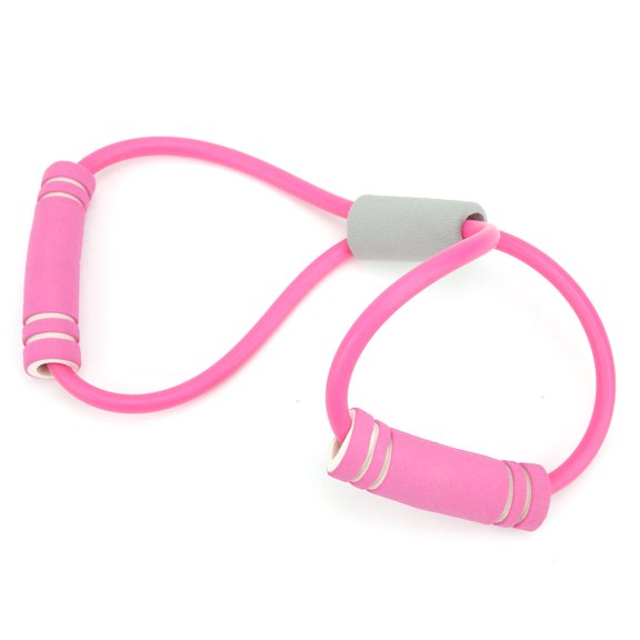 Xirurus 8 Shaped Resistance Band Wearproof Durable Soft Nonslip Elastic Safe Yoga Pulling Rope For Chest Expansion Shoulder Opening Muscle Training And Full Body Home Gym Workout Equipment In Pink