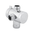 thumbnail image 1 of Xirurus ABS 3‑Way Shower Diverter Valve – G1/2 Female Inlet, Dual G1/2 Male Outlets, Durable Corrosion‑Resistant Bathroom Accessory, 1 of 6