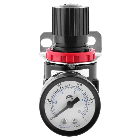 Xirurus AR2000 Air Control Compressor Pressure Gauge Relief Regulator Valve with Gauge High Efficiency Aluminum Alloy Pneumatic Tool Accessory G1/4 Connector 145 PSI Maximum
