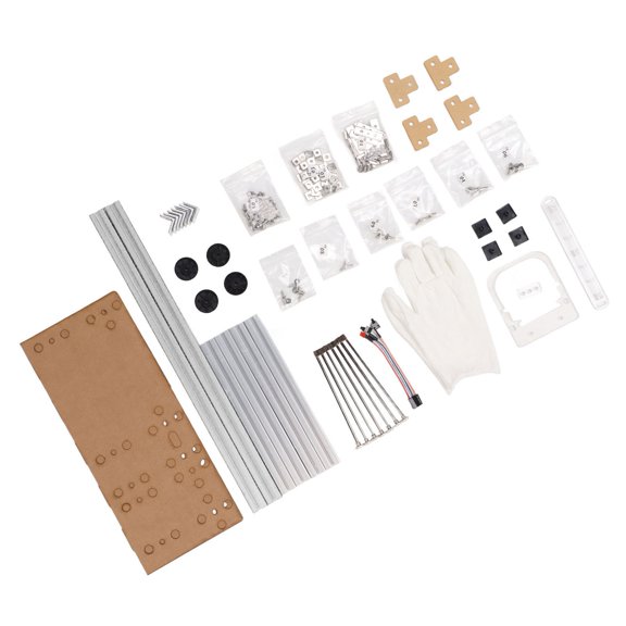 Xirurus ATX Computer Open Case Bracket Good Heat Dissipation Support 4 PCI Slot Aluminum Alloy DIY Bare Frame for Home Silver 16.6 x 9.8 inches / 42.2 x 24.8 cm Desktop PC Rig Skeleton Structure