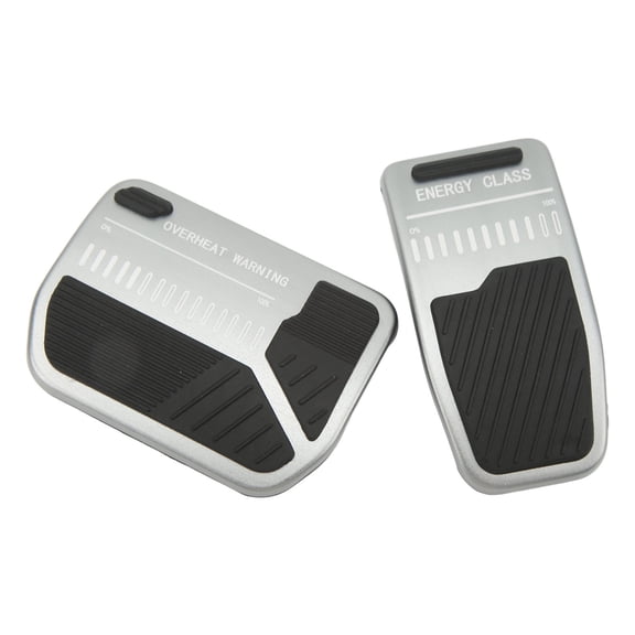 Xirurus Accelerator Brake Pedal Aluminium Alloy Anti Slip Pedal Cover Set Replacement for Tesla Model 3 Y Gray