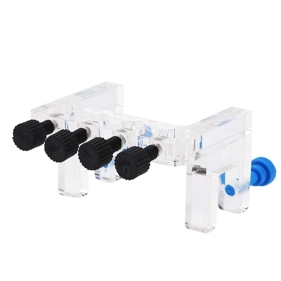 Xirurus Acrylic Aquarium Soft Tube Fixture Holder for Dosing Pump Soft Hose, Adjustable Bracket Accessories for Marine and Freshwater Tanks, Random Color