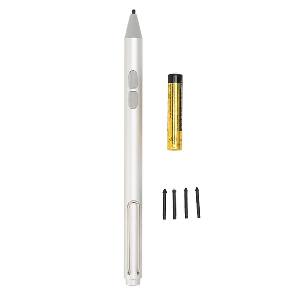 Xirurus Active Stylus Pen for Microsoft Surface, 4096 Pressure Sensitive, Silver