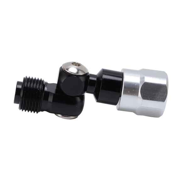 Xirurus Airless Paint Spray Gun Swivel Joint 360 Degree Rotation Angle Aluminum Alloy Paint Sprayer Rotary Joint Heavy Duty Hardware Connector Replacement Part Black Color 7/8 Inch Thread Size