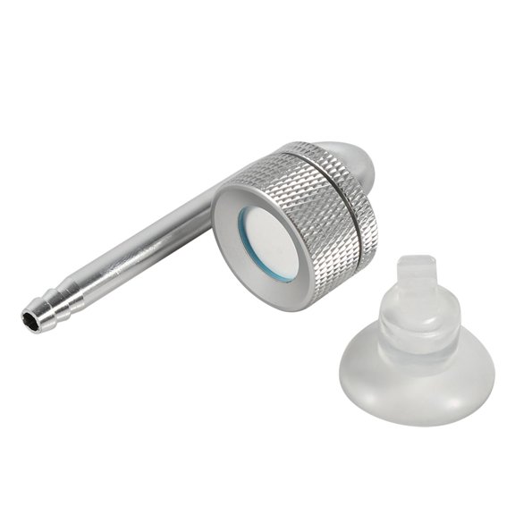 Xirurus Aluminium Alloy CO Diffuser Atomiser  EcoFriendly, NonSlip, EasyClean, SuctionCup Fish Tank Supply (Silver)
