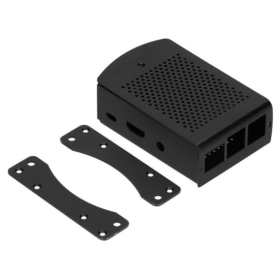 Xirurus Aluminum Alloy Enclosure for Raspberry Pi 2/3 Model B+ Microcomputer Accessories Heat Dissipation Shell Cooling Case Black Desktop DIY Upgrade Kit[cite: 1]