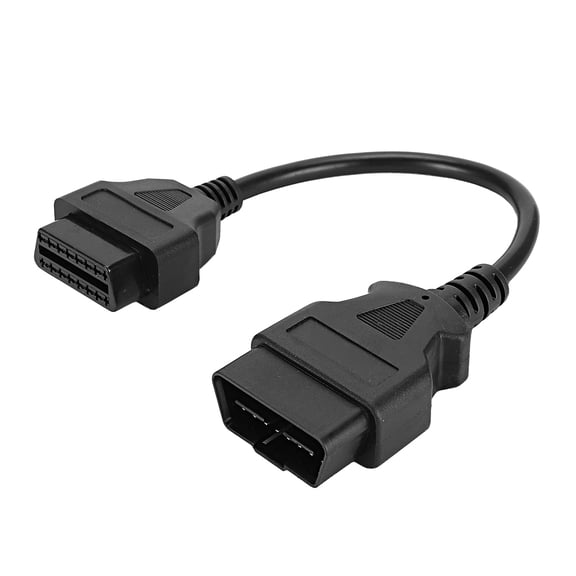 Xirurus Automotive Diagnostic Connector OBD-II 16-Pin 0.3m / 11.81 inches Male to Female Extension Cable Adapter for Universal Vehicles Auto Scanner Tool Extender Cord with 16 Pin Plug