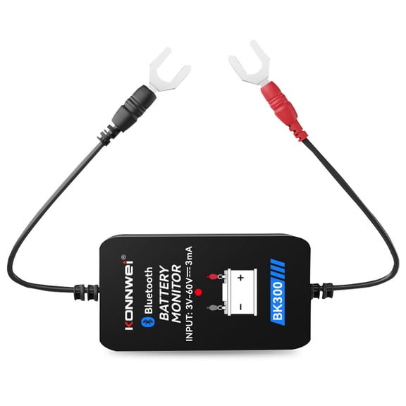 Xirurus BK300 Wireless Battery Monitor and Electrical System Tester BT 5.0 Intelligent Battery Health Analyzer for 12V 24V Flooded AGM GEL Lithium Vehicles