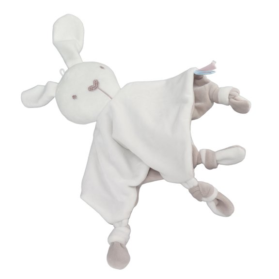 Xirurus Baby Pacifying Towel Plush Cartoon Rabbit Doll Infant Burp Cloth Soft Handkerchief for Over 3 Months Newborns Sleep Companion 11.8 inches / 30 cm