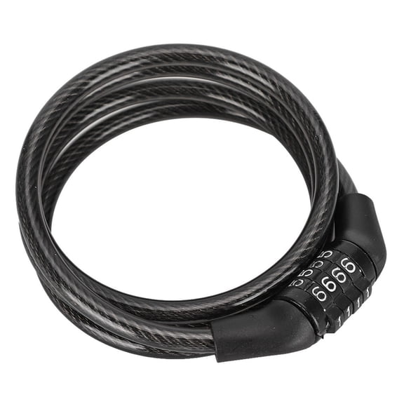 Xirurus Bike Bicycle Steel Cable Lock Anti Thief Security 4 Digit Outdoor Cycling Protect Mountain Commuter Road Bikes 15 inches / 38.1 cm