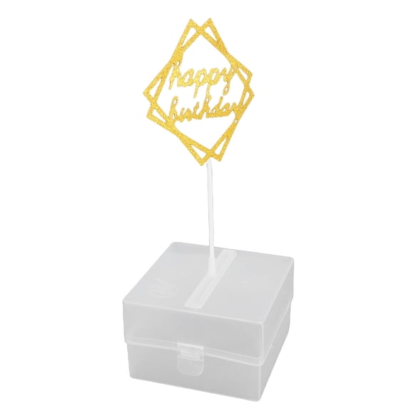 Xirurus Birthday Money Box for Cake ATM, Cash Pull Box with 20 Pcs Bags, Unique Birthday Cake Topper Money Pull Out Kit Decorating Set for Party, 4.33x4.33x2.76 inches / 11x11x7 cm
