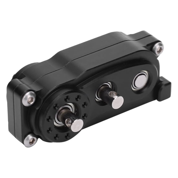 Xirurus Black 313mm Wheelbase Metal Chassis Frame RC Transfer Case Replacement Parts Fit for 1/10 RC Rock Crawler Car, Durable Upgrade Accessory (2.4 inches / 60 mm)