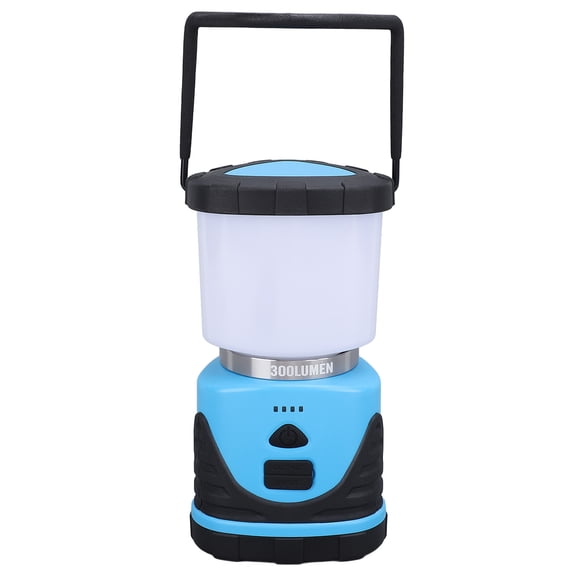 Xirurus Blue Camping Lantern 300 Lumens Portable Tent Light with 3 Color Modes 6800mAh USB Rechargeable Battery IP65 Waterproof Emergency Hiking Equipment for Outdoor Survival Backpacking & Picnics