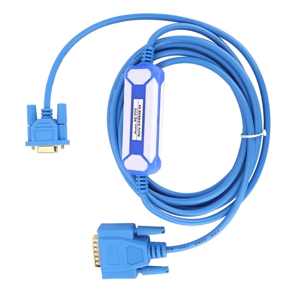 Xirurus Blue PC TTY PVC Programming Cable For Siemens S5 Series PLC 6ES5734-1BD20 7 Cores (9.8 ft / 3 m)