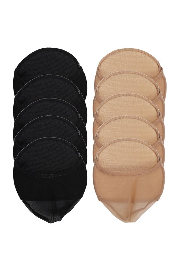 Breathable Elastic Forefoot Socks with AntiSlip Padding  10 Pairs, Womens Running & Dancing