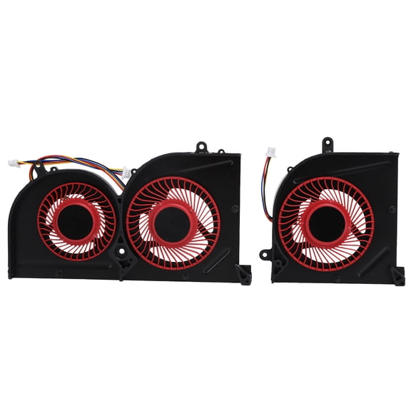 Xirurus CPU Cooling Fan 4-Pin Laptop Computer Case Cooler Ventilator for MSI GS63 GS63VR GS73 GS73VR Notebook, 7.87 x 4.33 x 1.18 Inches / 20.0 x 11.0 x 3.0 cm Dual Unit Pack