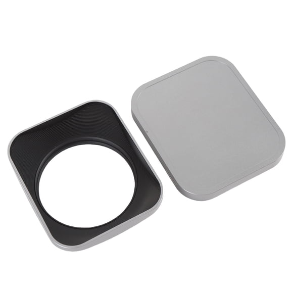 Xirurus Camera Lens Hood Aluminium Alloy Accurate CNC Fine Processing Lens Hood Shade Protector with Cap Silver 52mm 2.05 inches Replacement Universal Compatibility