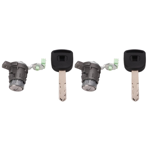 Xirurus Car Door Lock Cylinder with Key Set, Left Front Door Replacement for Honda CRV 2002-2006, Excellent Mechanical Stability, Automotive Locking Devices, 1 Pair