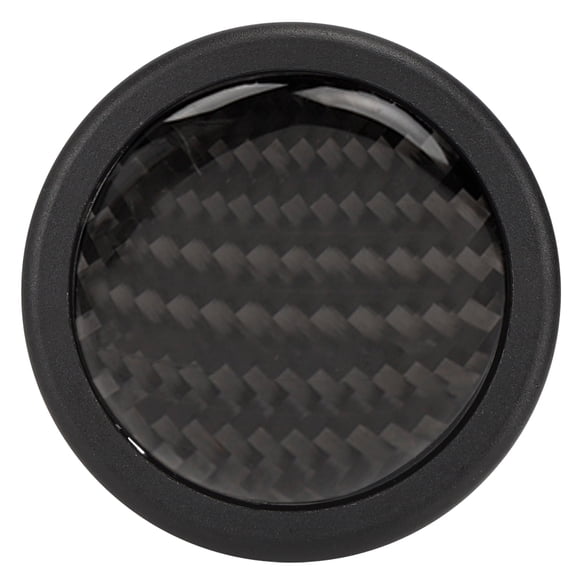 Xirurus Carbon Fiber Horn Push Button for 6 Bolts MOMO Steering Wheel Auto Car Modification Steering Wheel Center Horn Button Kit 2 Spade Connectors 2in / 50mm Mounting