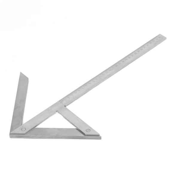 Xirurus Center Angle Protractor Centering Square Gauge Carbon Steel 45 90 Degree Angle Finder 300x180mm / 11.8x7.1in Sliding Hand Tool Square for Woodworking
