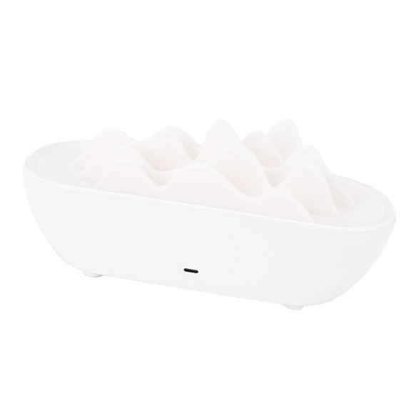 Xirurus Chinese Mountains Design Essential Oil Diffuser 180ml Compact Aromatherapy Diffuser Cool Mist Humidifier for Home Office White 9.4x5.1x4.7 inches / 24x13x12 cm