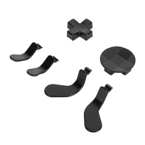 Xirurus Controller Metal D Pads Paddles Stainless Steel Replacement Controller Part for Xbox One Elite Series 2 Model 1797, Black, 6PCS