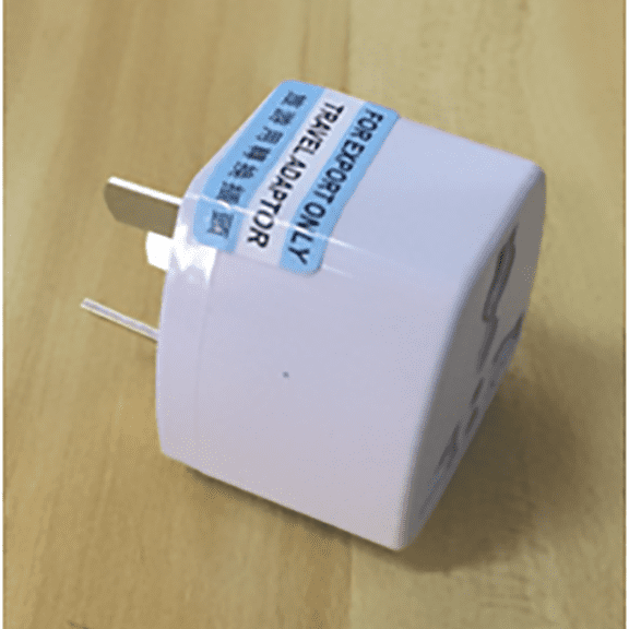 Xirurus Converter Adapter Changeover Plug Australian Type I Adapter Travel Plug Voltage 220V Current 10A Durable White Plastic Compact Lightweight For Electronics 6.69 inches / 17.0 cm