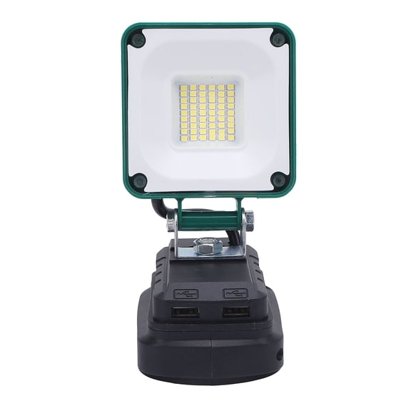 Xirurus Cordless LED Work Light, 45 LEDs 3400 Lumens, 180 Angle Adjustable Waterproof Battery Powered Site Flood Light with USB Port, Compatible with 18V BL1815 BL1830 BL1850B