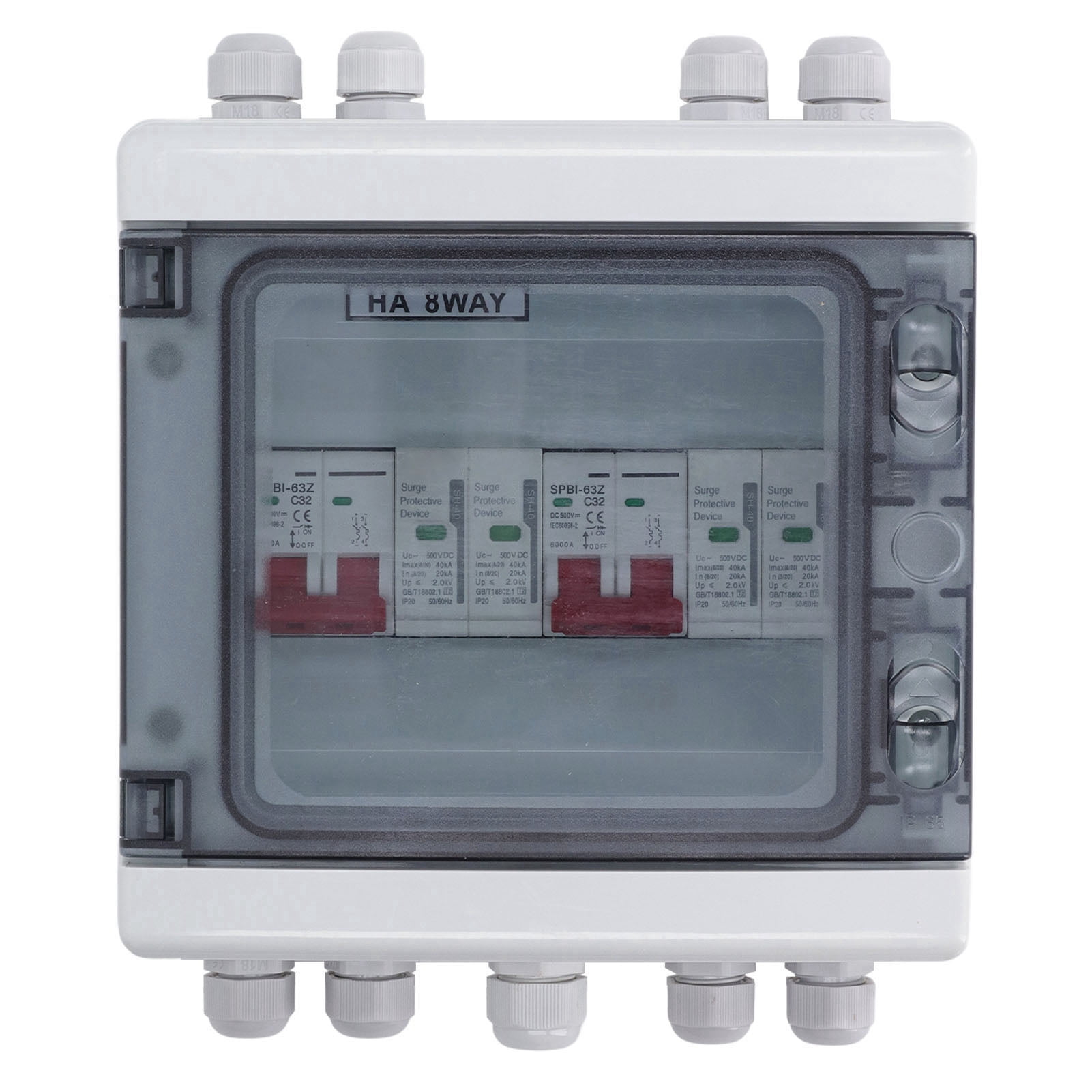 Xirurus DC500V Solar Disconnect Switch 2 in 2 Out Surge Protection PV ...