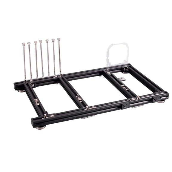 Xirurus DIY Open Frame Aluminum Alloy ATX Computer PC Case Overclocking Test Platform (18.11 inches / 46 cm), Black