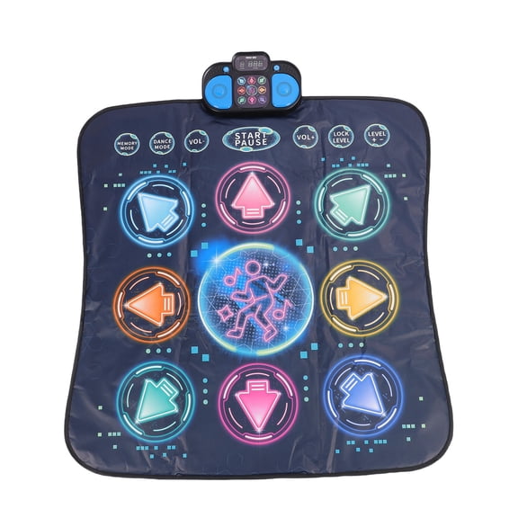 Xirurus Dance Mat Kids Single Electronic Dancing Pad Challenge Game Music Toy for Home Indoor Outdoor Interactive Physical Activity Playmat Size 35.8 inches / 91 cm by 34.4 inches / 87.5 cm