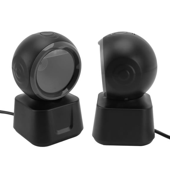 Xirurus Desktop Barcode Scanner 1D 2D QR Omnidirectional Hands Free Automatic Image Sensing USB Reader for Retail Supermarket Shop Pharmacy Clothing Stores PC Mac Plug and Play (10 in / 25.4 cm)