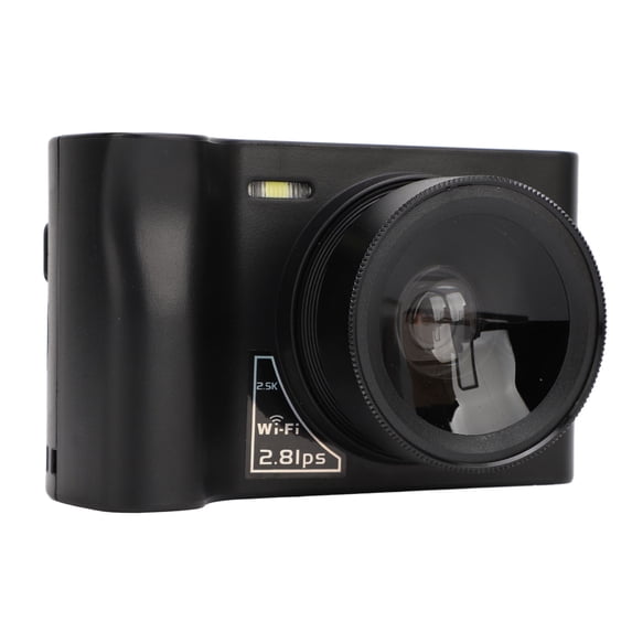 Xirurus Digital Camera 2.5K 24MP 16x Digital Zoom WiFi Mirrorless Camera with 2.88 Inch Screen MP3 Games Compact Vlogging Camera for Travel Students Teens Black