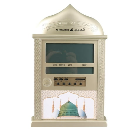 Xirurus Digital Mosque Clock & Calendar Alarm – Multifunction Wall/Desk Clock with Accurate Time, Stylish Design, Portable & Space-Saving