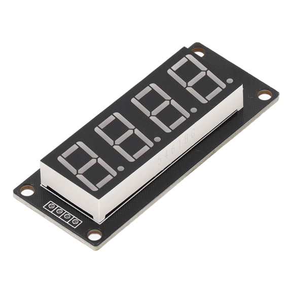 Xirurus Digital Tube Display Module LED 4-Digit 7-Segment 0.56 inches / 1.4 cm TM1637 Drive Chip Green Color Electronic Display Board For Arduino DIY Projects