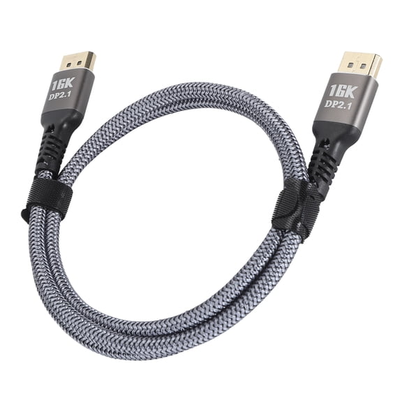 Xirurus DisplayPort 2.1 Cable 16K 30Hz 40Gbps 3D Dynamic HDR Male to Male Cord for Gaming Display, FreeSync & G-Sync Compatible, 3.3 ft / 1 m