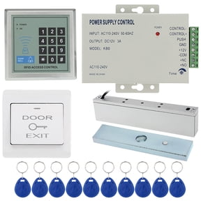 Xirurus Door Entry Access Control System Kit Keypad Host Controller 180KG/396lb Electric Magnetic Lock Power Supply 10pcs 125KHz RFID Cards (6.69 inches / 17 cm)